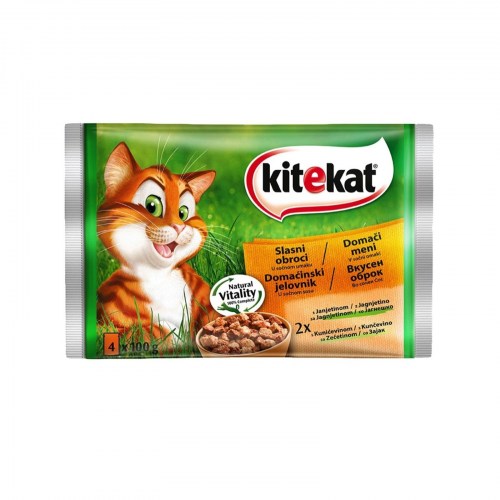 Kitekat Multipack Domaćinski jelovnik-Jagnjetina i Zečetina